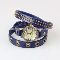 Корейский внешней торговли старинный кожаный случай часы браслет смотреть моды браслет смотреть заклепки завернутые Brach BWL038